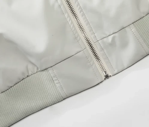 Bomber white jacket men bottom Bomber white jacket men bottom