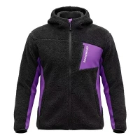 Pile Sherpa Fleece-jack met capuchon voor dames