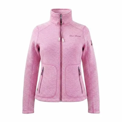 Women’s Melange Coarse Needle Fleece Jacket